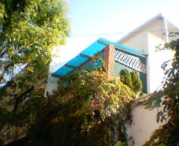 balcon, con policarbonato y herrería