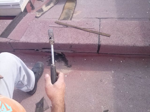Reparando azotea